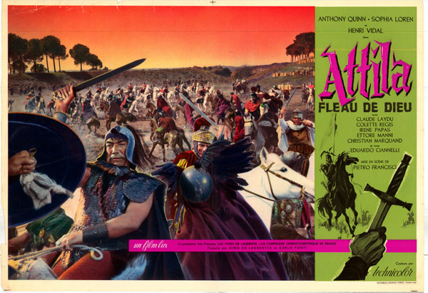 Affiche - ATTILA FLEAU DE DIEU - 40x55cm H