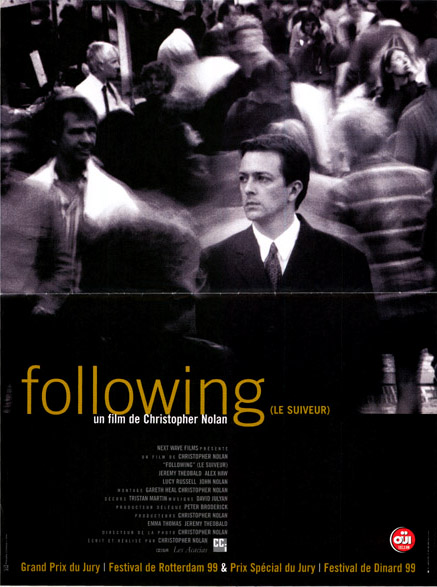 Affiche - FOLLOWING, LE SUIVEUR - 40x55cm