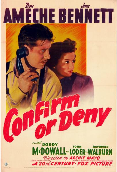 Affiche - CONFIRM OR DENY - 70x105cm