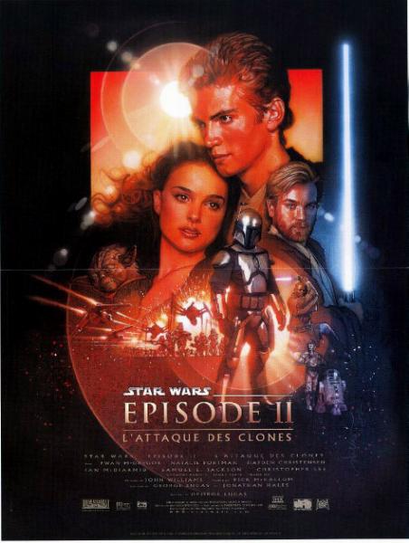 Affiche - STAR WARS : EPISODE II - L'ATTAQUE DES CLONES - 40x55cm