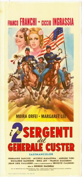 Repro 30x40cm - DUE SERGENTI DEL GENERALE CUSTER (i) - Italienne