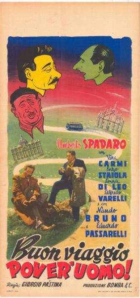 Repro 30x40cm - BUON VIAGGIO POVER'UOMO - Italienne