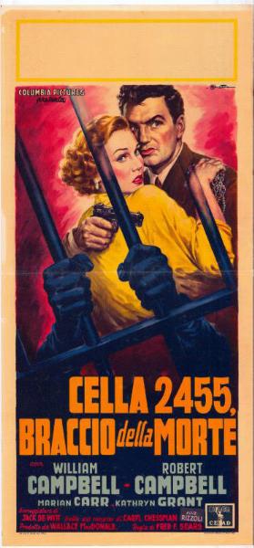 Repro 30x40cm - CELLULE 2455, COULOIR DE LA MORT - Italienne