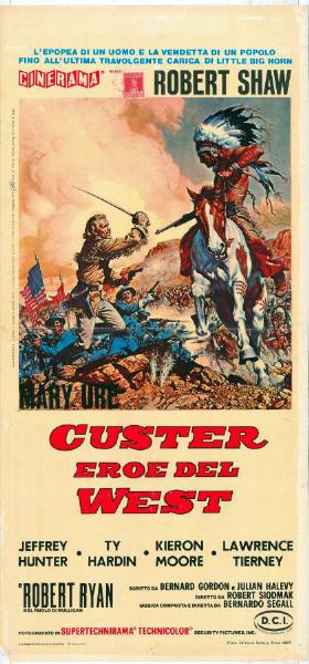 Repro 30x40cm - CUSTER L'HOMME DE L'OUEST - Italienne