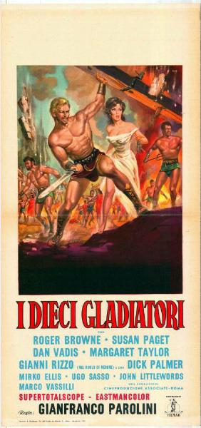 Repro 30x40cm - DIECI GLADIATORI (i) - Italienne