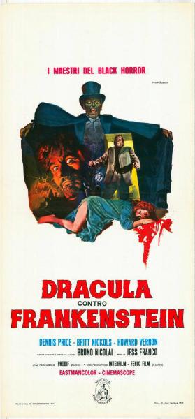 Repro 30x40cm - DRACULA, PRISONNIER DE FRANKENSTEIN - Italienne