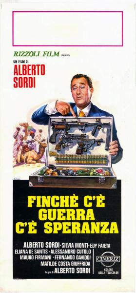 Repro 30x40cm - FINCHE C'E GUERRA C'E SPERANZA - Italienne