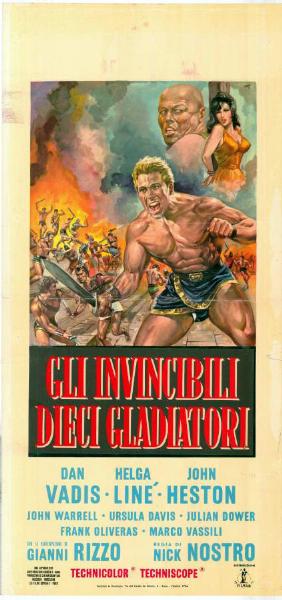 Repro 30x40cm - SPARTACUS ET LES 10 GLADIATEURS - Italienne