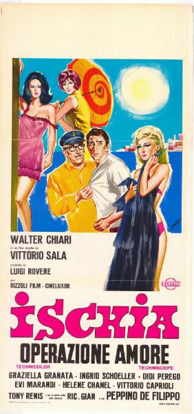Repro 30x40cm - ISCHIA OPERAZIONE AMORE - Italienne