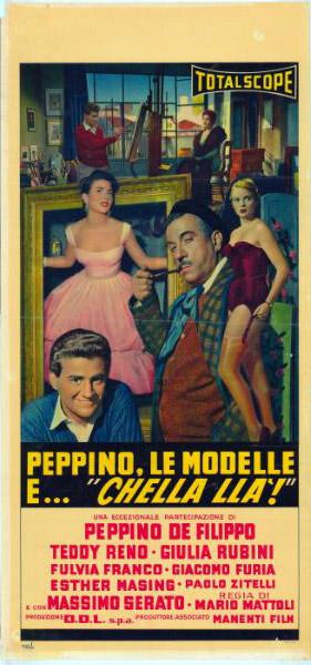 Repro 30x40cm - PEPPINO LE MODELLE E CHELLA LA - Italienne