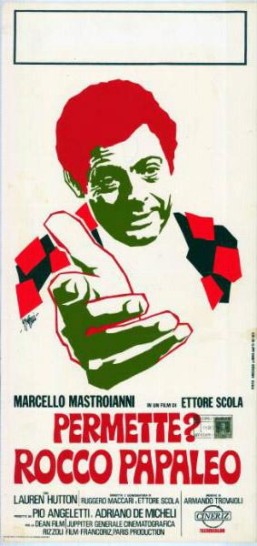Repro 30x40cm - PERMETTE? ROCCO PAPALEO - Italienne
