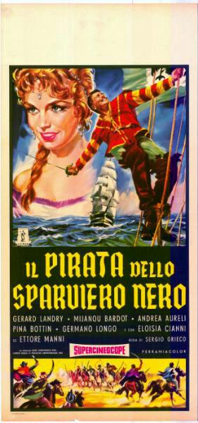 Repro 30x40cm - PIRATE DE L'EPERVIER NOIR (le) - Italienne