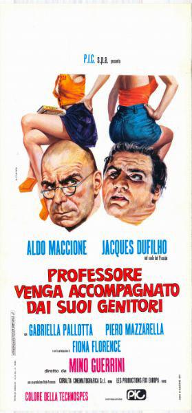 Repro 30x40cm - PROFESSORE VENGA ACCOMPAGNATO DAI SUOI GENITORI - Italienne