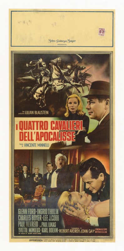 Repro 30x40cm - QUATRE CAVALIERS DE L'APOCALYPSE - Italienne