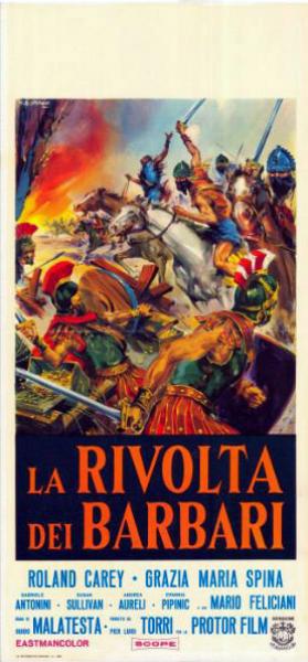 Repro 30x40cm - RIVOLTA DEI BARBARI (la) - Italienne