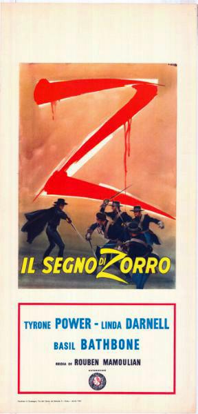 Repro 30x40cm - SIGNE DE ZORRO (le) - Italienne