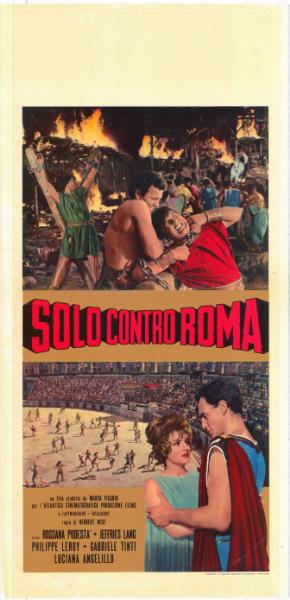 Repro 30x40cm - SOLO CONTRO ROMA - Italienne