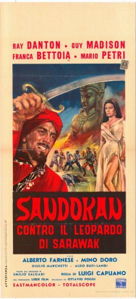 Repro 30x40cm - SANDOKAN CONTRO IL LEOPARDO DI SARAWAK - Italienne