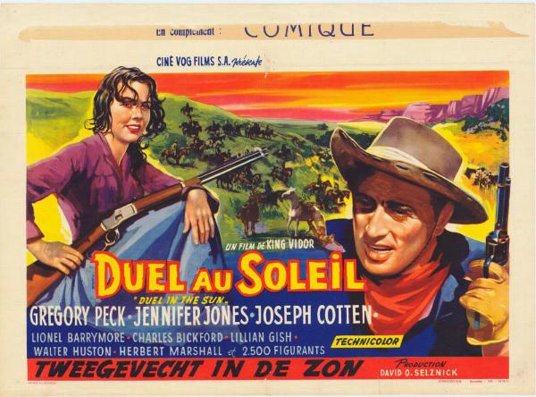 Repro 30x40cm - DUEL AU SOLEIL - Belge