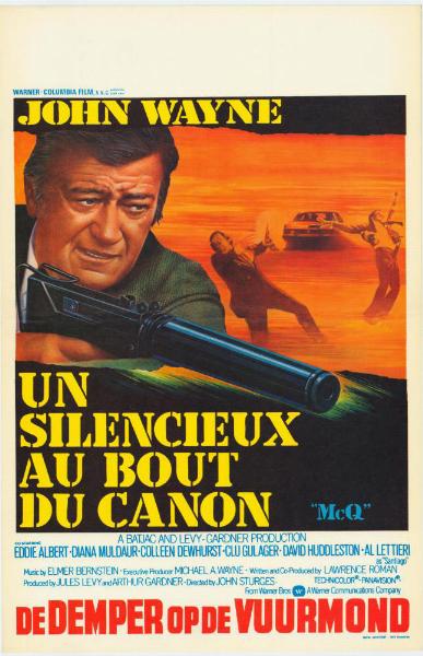 Repro 30x40cm - UN SILENCIEUX AU BOUT DU CANON - Belge