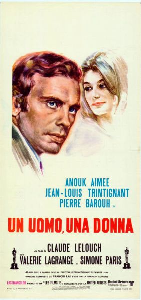 Repro 30x40cm - UN HOMME ET UNE FEMME - Italienne