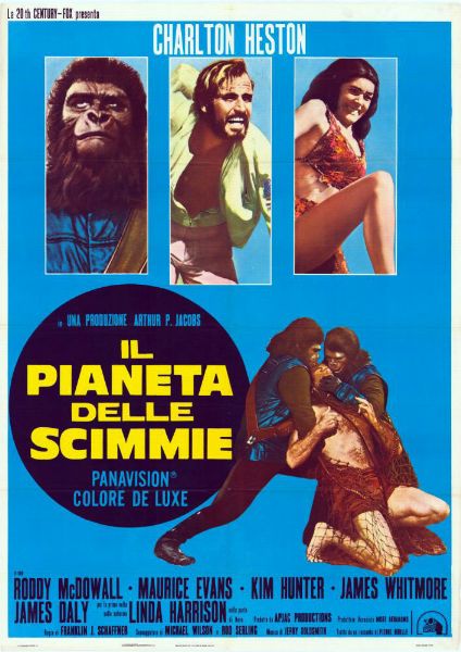 Repro 30x40cm - PLANETE DES SINGES (la) - Italienne