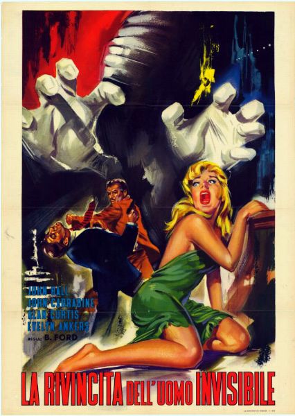 Repro 30x40cm - REVANCHE DE L'HOMME INVISIBLE (la) - Italienne