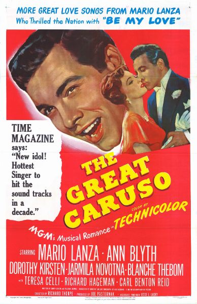 Repro 30x40cm - GRAND CARUSO (le) - U.S.