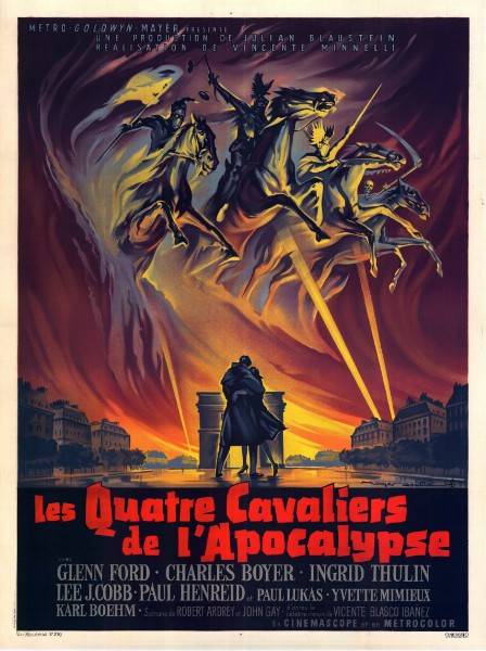 Repro 30x40cm - QUATRE CAVALIERS DE L'APOCALYPSE - Française