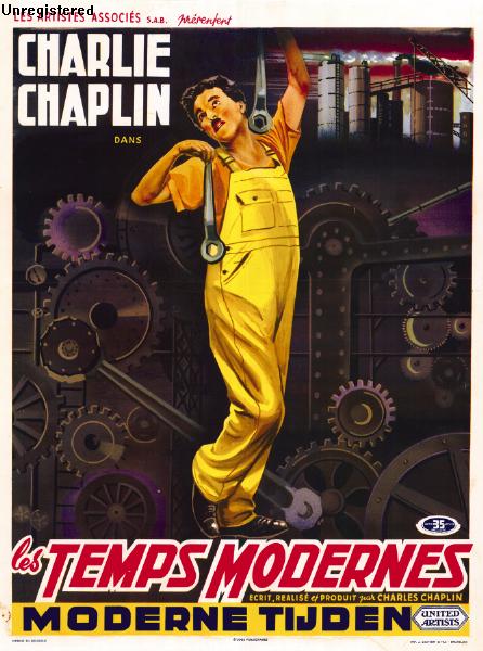 Repro 30x40cm - TEMPS MODERNES (les) - Belge