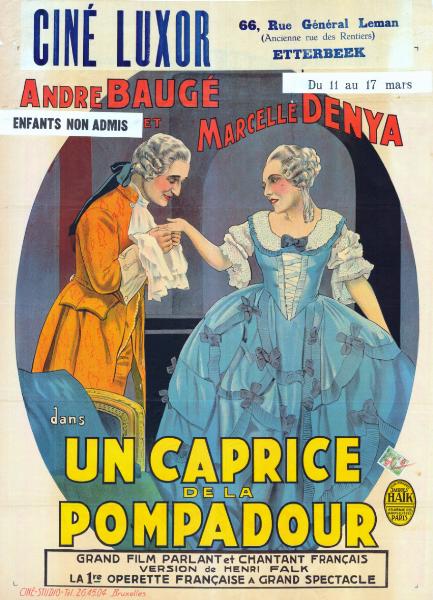 Repro 30x40cm - UN CAPRICE DE LA POMPADOUR - Belge