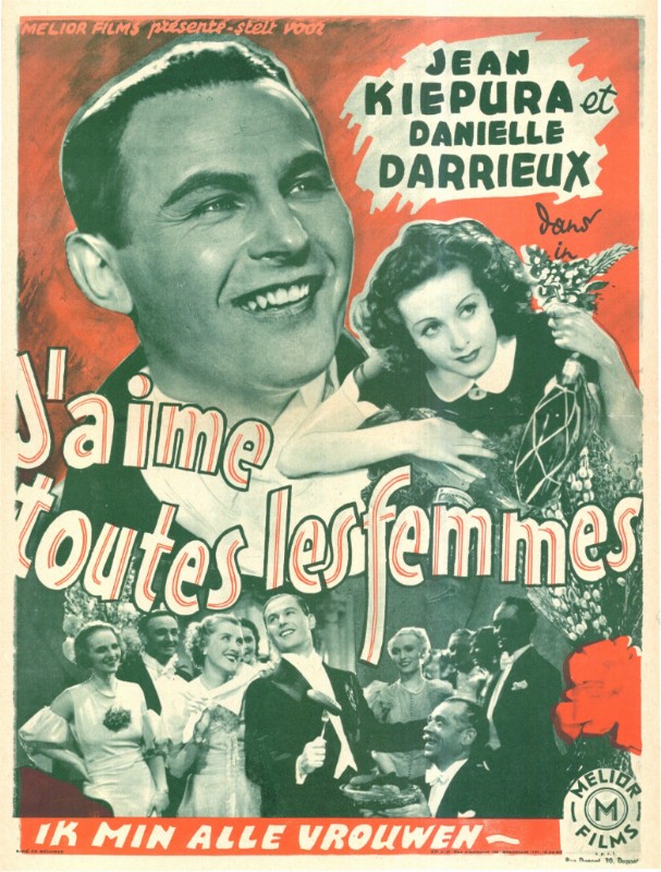 Repro 30x40cm - J'AIME TOUTES LES FEMMES - Belge
