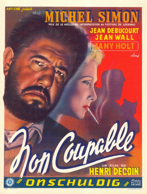 Repro 30x40cm - NON COUPABLE - Belge