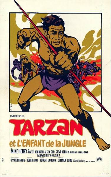 Affiche - TARZAN ET L'ENFANT DE LA JUNGLE - 40x55cm