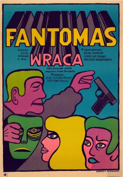 Repro 30x40cm - FANTOMAS SE DECHAINE -