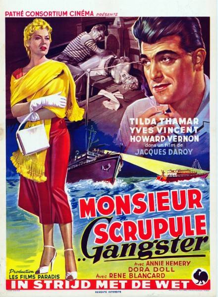 Repro 30x40cm - MONSIEUR SCRUPULE GANGSTER - Belge