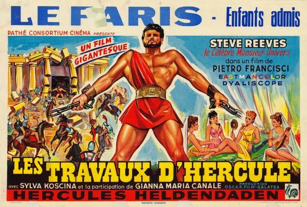 Repro 30x40cm - TRAVAUX D'HERCULE (les) - Belge