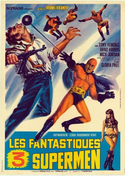 Repro 30x40cm - TROIS FANTASTIQUES SUPERMAN (les) - Française