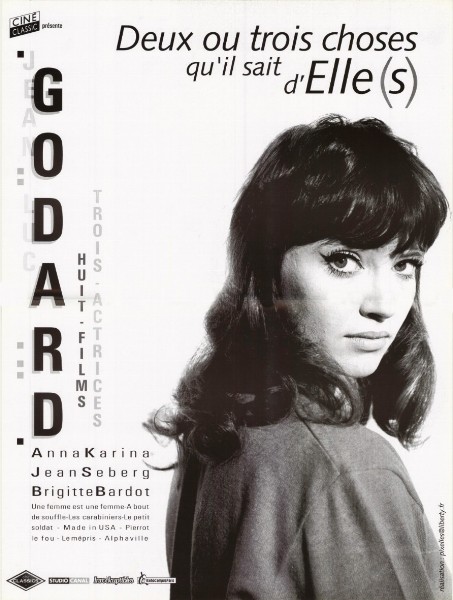 Affiche - DEUX OU TROIS CHOSES QUE JE SAIS D'ELLE - Ressortie 40x60cm