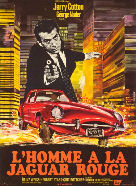 Repro 30x40cm - HOMME A LA JAGUAR ROUGE (l') - Française