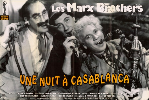 Affiche - UNE NUIT A CASABLANCA - Ressortie 80x120cm