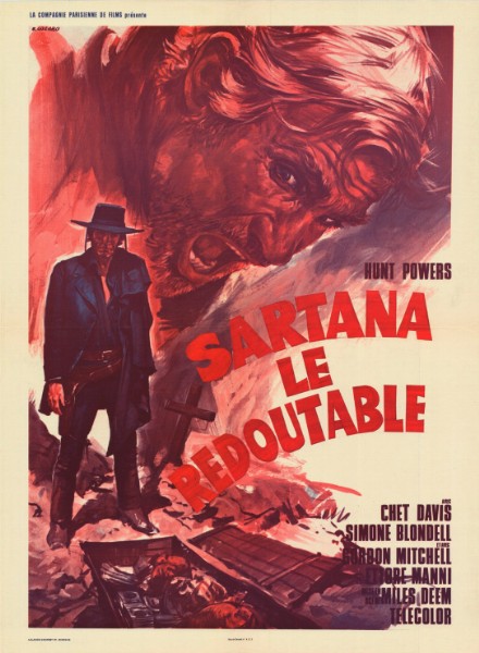 Repro 30x40cm - SARTANA LE REDOUTABLE - Française
