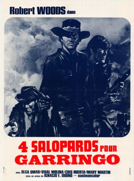 Affiche - QUATRE SALOPARDS POUR GARRINGO - 60x80cm