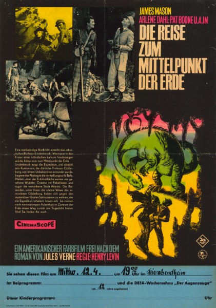 Affiche - VOYAGE AU CENTRE DE LA TERRE - 40x55cm