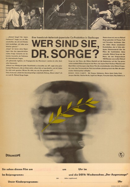 Affiche - QUI ETES VOUS MONSIEUR SORGE ? - 40x55cm