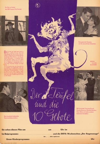 Repro 30x40cm - DIABLE ET LES DIX COMMANDEMENTS (le) - R.D.A.