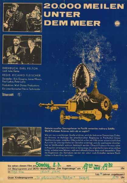 Affiche - 20000 LIEUES SOUS LES MERS - 40x55cm