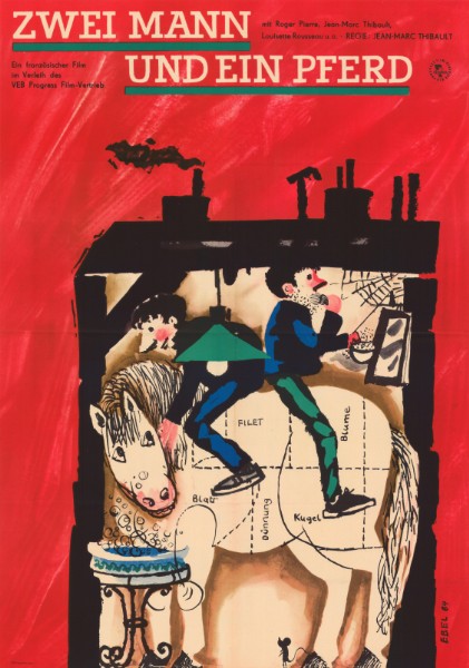 Repro 30x40cm - UN CHEVAL POUR DEUX - R.D.A.