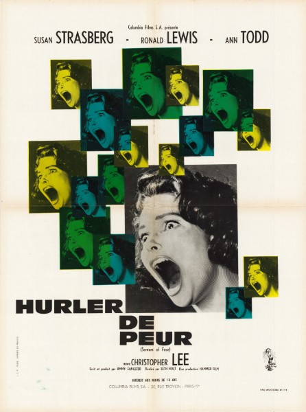 Repro 30x40cm - HURLER DE PEUR - Française