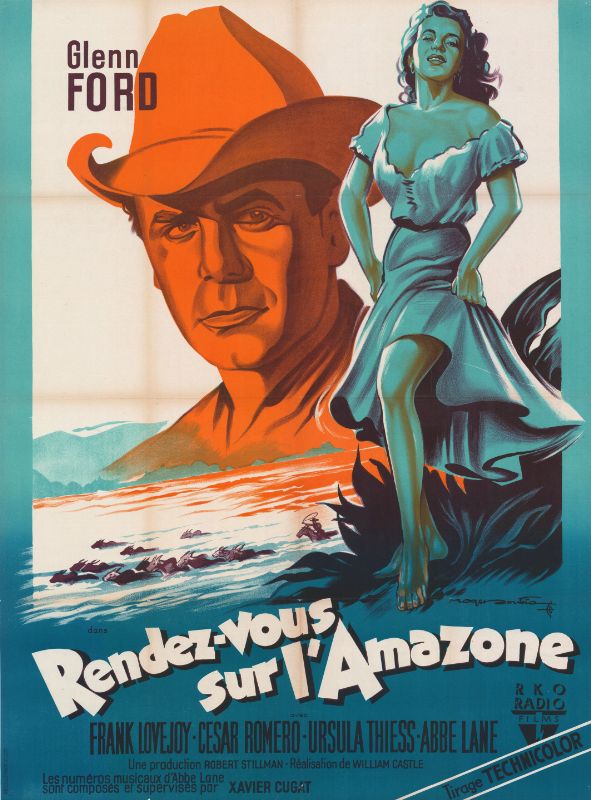 Repro 30x40cm - RENDEZ-VOUS SUR L'AMAZONE - Française